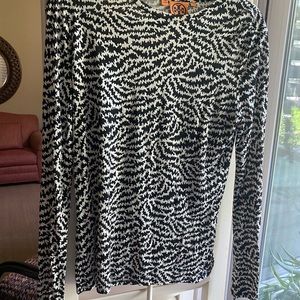 Tory Burch long-sleeve silk knit top